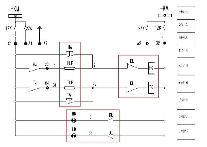 干貨開關柜二級電路知識和接線圖~