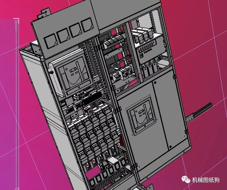 4KV 開關(guān)柜 IGS電氣柜模型三維繪圖格式