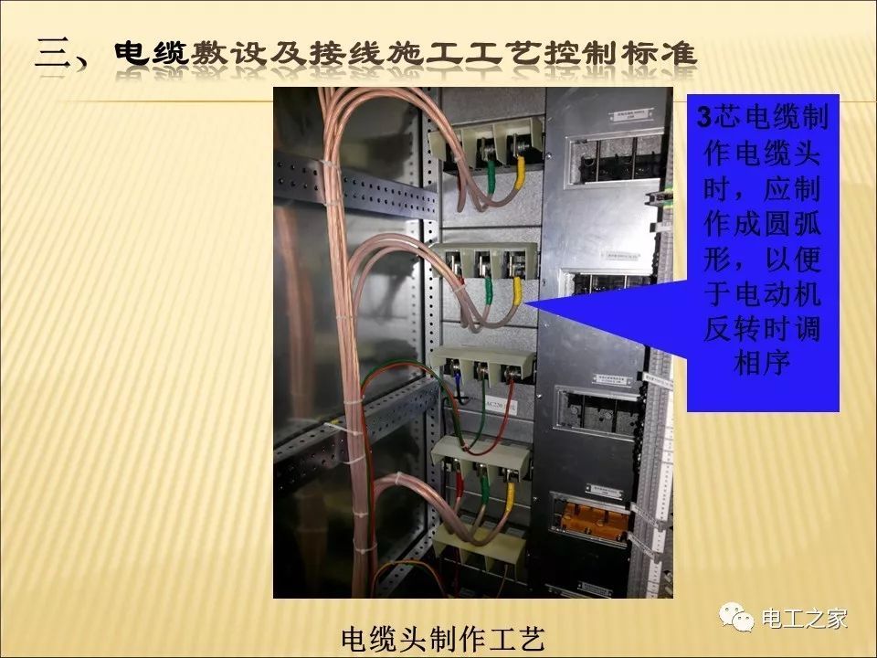 一條完成開關(guān)柜安裝，電纜橋架施工，電纜敷設(shè)及布線施工，照明配電箱施工