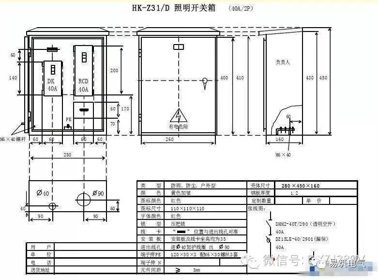 三級分配總和配電箱和施工要求